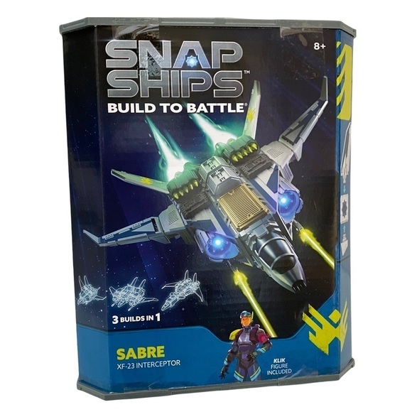Snap Ships Build to Battle Sabre XF-23 Interceptor 3 Builds in 1 - Picture 1 of 9